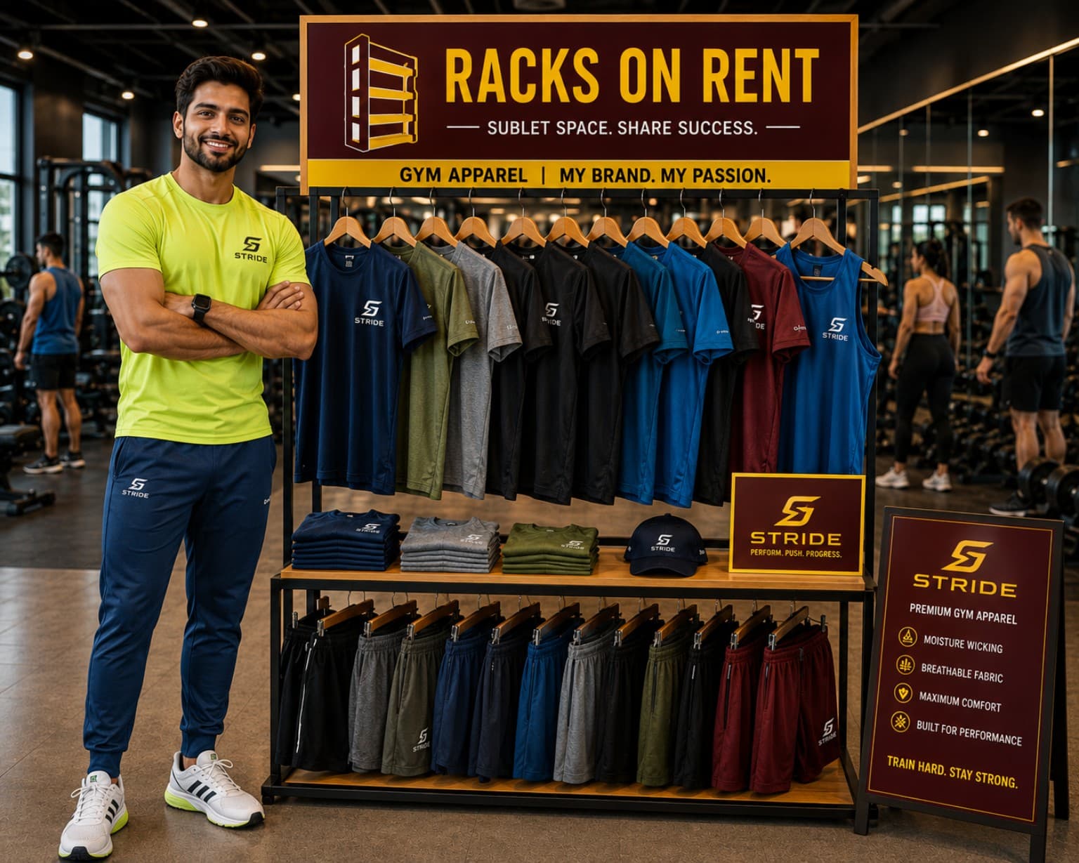 Gym Apparel display