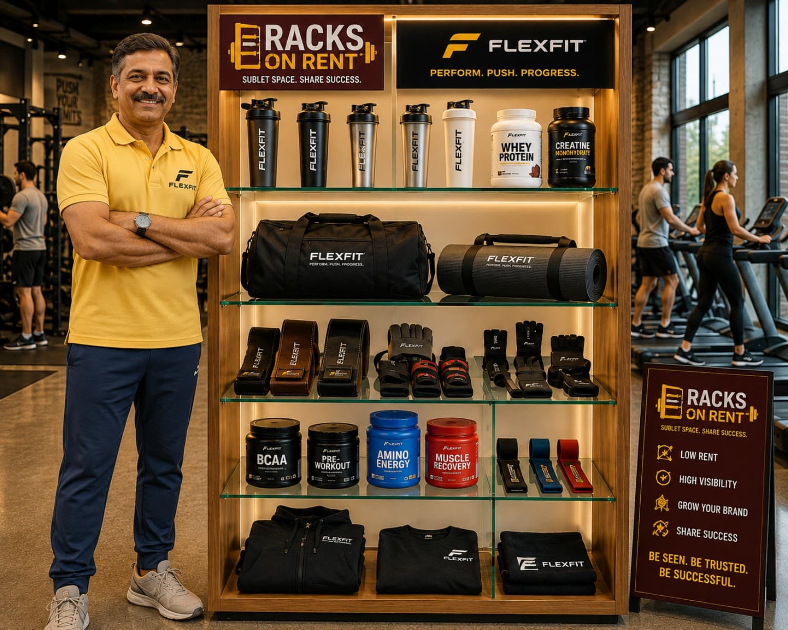 Fitness Accessories display