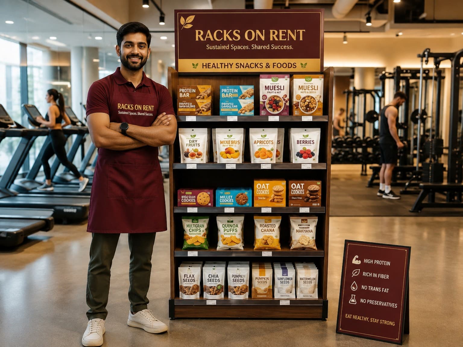 Healthy Snacks & Foods display